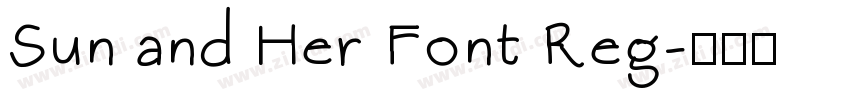 Sun and Her Font Reg字体转换